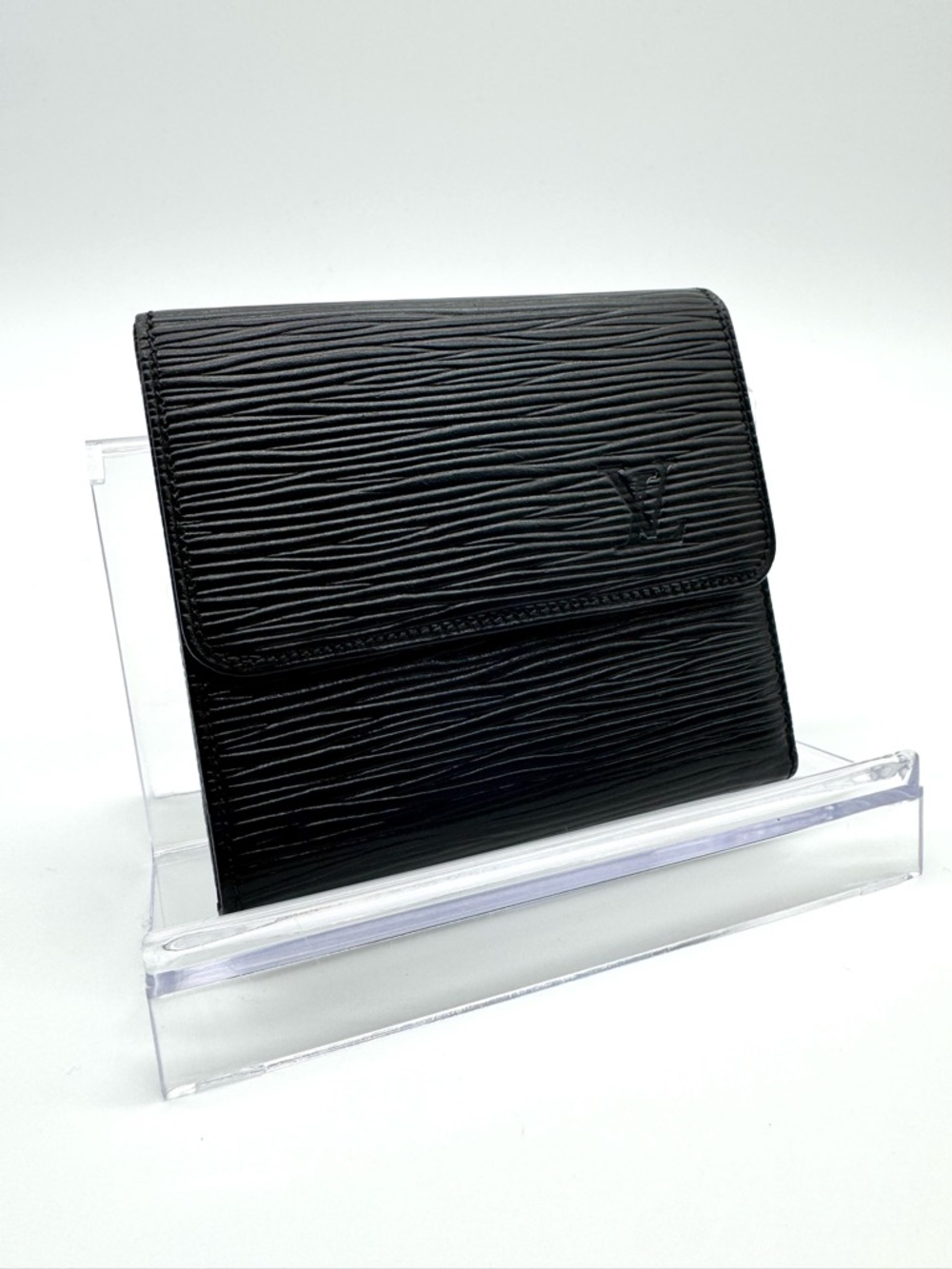 Vintage Black Louis Vuitton Tri Fold Wallet Porte Monnaie